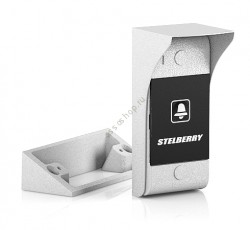Stelberry S-125 Антивандальная абоненская панель с защитным козырьком и кнопкой "Вызов", IP-64
