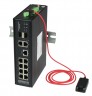 Коммутатор Osnovo SW-80822/ILR, L2+ пром.исп, 12п, 8xGE PoE, 2xGE RJ45, 2xGE SFP, датчик t/h/v