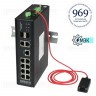 Коммутатор Osnovo SW-80822/ILR, L2+ пром.исп, 12п, 8xGE PoE, 2xGE RJ45, 2xGE SFP, датчик t/h/v