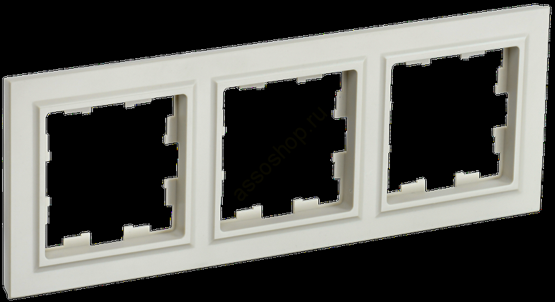 BRITE Рамка 3 поста РУ-3-БрКр бежевый BR-M32-K10 IEK