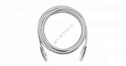 Коммутационный шнур NETLAN U/UTP 4 пары, Кат.6 (Класс E), 250МГц, 2хRJ45/8P8C, T568B, заливной, мног