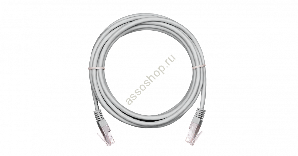Коммутационный шнур NETLAN U/UTP 4 пары, Кат.6 (Класс E), 250МГц, 2хRJ45/8P8C, T568B, заливной, мног