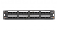 NMC-RP48UD2-2U-BK Коммутационная панель NIKOMAX 19", 2U, 48 портов, Кат.5e, неэкранир, органайзер