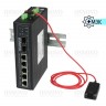 Коммутатор Osnovo SW-70402/ILS управляемый L2+ пром.исп, 6портов, 4xGE RJ45, 2xGE SFP, датчик t/h/v