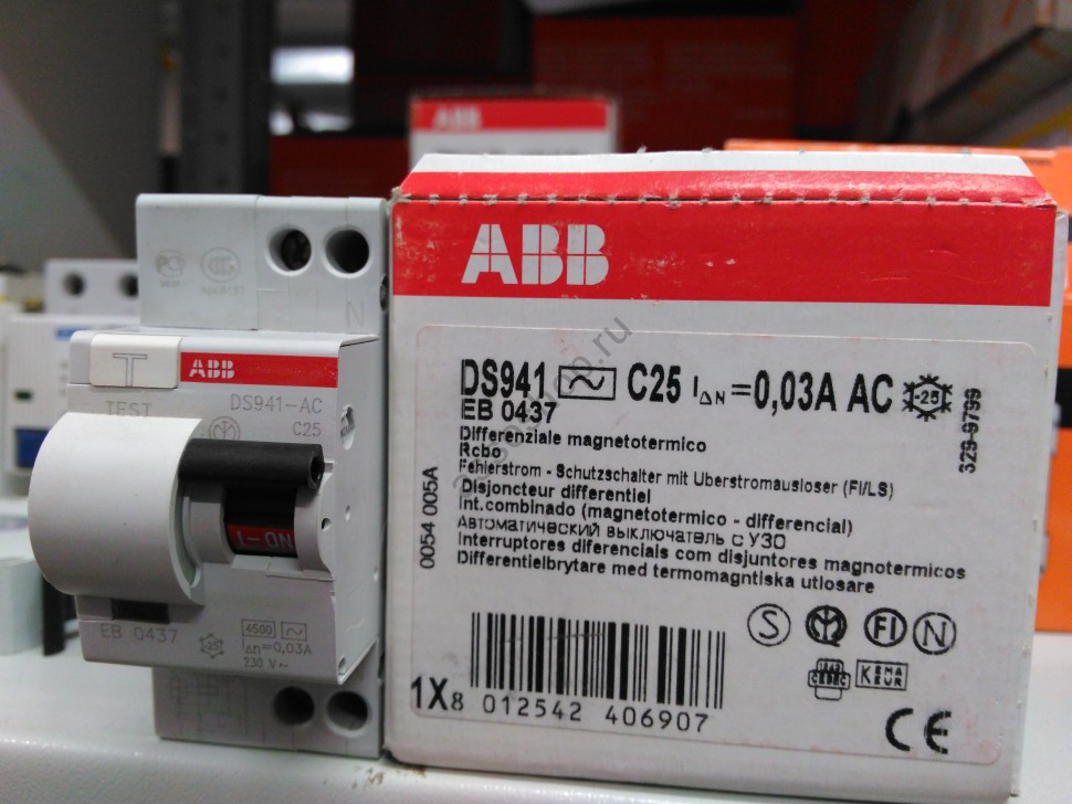 Дифференциальный автоматический выключатель abb. ABB ds941. ABB ds941-AC. Ds941 c25 ABB. Диф-автомат ds941.