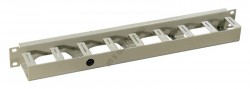 REC-VP1-60-GY Органайзер (металлический), полукольцо, глуб.60 мм, 19" 1U, серый