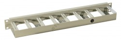 REC-VP1-80-GY Органайзер (металлический), полукольцо, глуб.80 мм, 19" 1U, серый