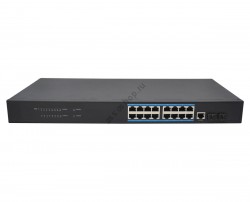 Коммутатор Osnovo SW-71602/L2 управляемый L2+ Gigabit Ethernet, 18 портов, 16xGE, 2xGE SFP