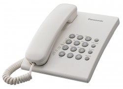 PANASONIC KX-TS2350RUW (белый) кнопки повтора, Flash, перекл. тон/имп., регул. гр. звонка, уст. на