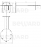 Кронштейн MBF89-605 для настенного крепления камер серии B89x-xxxx