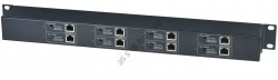 SC&T IP08P удлинитель Ethernet и PoE по коаксиальному кабелю, 8 портов