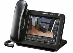 Panasonic KX-UT670 RU SIP-телефон, 7-дюймовый сенсорным экран, 6 SIP-линий, 2 гигабитных порта, PoE,