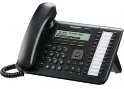 PANASONIC KX-UT133RU-B (черный) SIP телефон, ЖК-дисп 3 стр, HDSP, 2-Ethernet, G.722/G.711, 24 д.кн