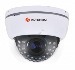 Видеокамера Alteron KAD21-IR, AHD, 1/2.8" 2мп, 2.8-12мм, внутренняя, пластиковый корпус