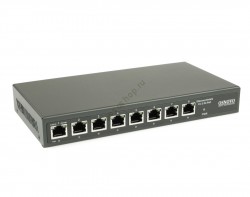 Коммутатор Osnovo SW-8D-1(120W), 8 портов, 1x2.5G PoE до 90W, 7x2.5G PoE до 30W, грозозащ