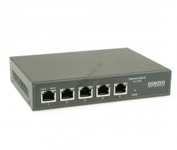 Коммутатор Osnovo SW-5D-1, 5 портов, 5x2.5G, грозозащ