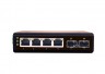 Коммутатор Osnovo SW-80402/I, пром.исп, 6п, 4xGE PoE, 2xGE SFP, без БП