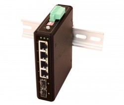 Коммутатор Osnovo SW-80402/I, пром.исп, 6п, 4xGE PoE, 2xGE SFP, без БП