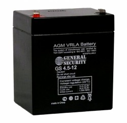 Аккумулятор GS 12-4.5, 12В, 4,5 А