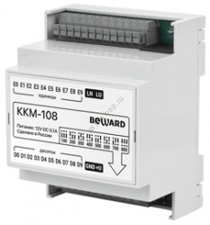 Коммутатор KKM-108 для многоабонентского домофона DKSx, до 800аб на 8 комм, к-м линия связи