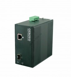 Медиаконвертер Osnovo OMC-1000-11X/I, 10/100/1000Base-T RJ45, 1000Base-X SFP, без БП, промышл.исп